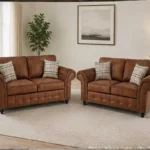 Elegant Living Room 3+2 Sofa Set -  Comfortable Seating with a Beautiful Traditional Finish