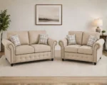 Premium Fabric 3+2 Sofa Suite Stylish -  Chesterfield Design for a Sophisticated Living Room