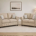 Premium Fabric 3+2 Sofa Suite Stylish -  Chesterfield Design for a Sophisticated Living Room