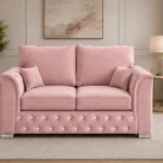 Premium 2 Seater Sofa – Comfortable Quilted Upholstery Modern Chesterfield 2 Seater Sofa – Elegant Design