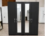Premium 4 Door Bedroom Wardrobe with Full-Length Mirrors – Modern Spacious Storage Solution