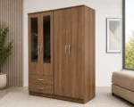 Premium Mirrored Wardrobe Featuring 4 Doors, 2 Mirror Panels and 2 Storage Drawers - Image 2