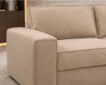 Elegant Beige 2-Seater Sofa _ Modern Luxury Living Room Sofa - Image 4