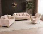 ALTUS Premium Velvet Sofa Bed with Storage – Turkish Modern Design with Higher Comfortable Seating | 3+2+1 Seater Sofa Set - Image 2