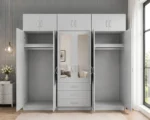 Modern Bedroom Storage Wardrobe 6 Doors, 2 Mirrors & 6 Drawers (Copy) (Copy) - Image 4
