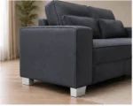 Luxury Dark Grey Sofa Set – Modern 2+3 Seater Living Room Furniture - Image 3