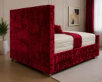 Ruby Red Florida 6ft Super King Bed – 200×200cm Luxury Upholstered Frame - Image 3