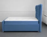 Midnight Blue Oxford Single Bed – Elegant Upholstered Design with Mattress - Image 4