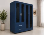 Luxury 4 Door Bedroom Wardrobe with 4 Mirrors, 2 Spacious Drawers and Ample Storage Space - Image 2