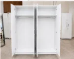 Stylish 4 Door Wardrobe with Full-Length Mirror Design – Modern Bedroom Clothes Storage Furniture - Image 3