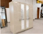 Elegant 4 Door Wardrobe with Full-Length Mirrors – Spacious Modern Bedroom Storage Cabinet - Image 4