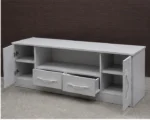 Stylish TV Stand Cabinet with Open Shelf, Drawers & Side Storage – Modern Living Room Furniture - Image 4