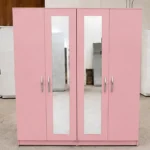 4 Door Wardrobe with Full-Length Mirrors – Modern Spacious Bedroom Storage Furniture