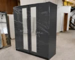 Spacious 4 Door Mirrored Bedroom Wardrobe with Full-Length Mirrors – Elegant Modern Furniture - Image 4