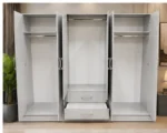 Stylish Spacious 6 Door Closet with Central Mirrored Doors - Image 4