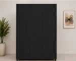 Contemporary 4 Door Storage Wardrobe with 4 Mirror Panels and 2 Integrated Bedroom Drawers - Image 4