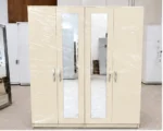 Large 4 Door Wardrobe with Full-Length Mirror Doors – Stylish Contemporary Bedroom Furniture