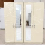 Large 4 Door Wardrobe with Full-Length Mirror Doors – Stylish Contemporary Bedroom Furniture