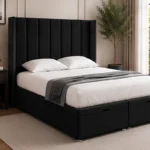 Luxury Black Super King Storage Bed – Premium 6ft Ottoman Frame with Spacious Underbed Storage
