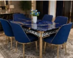 Dining Table and 6 Chairs Set – Stylish Furniture Set for Family Dining, Guests and Everyday Home Use