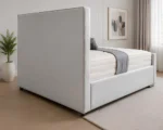 Contemporary Light Silver Florida King Bed – 5ft 180 × 200 cm Stylish Tufted Design - Image 4