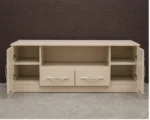 Modern Entertainment TV Unit with Storage Drawers & Side Cabinets – Elegant Home Furniture