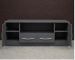 Modern TV Stand Unit with Storage Drawers & Side Cabinets – Stylish Living Room Furniture