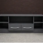 Modern TV Stand Unit with Storage Drawers & Side Cabinets – Stylish Living Room Furniture