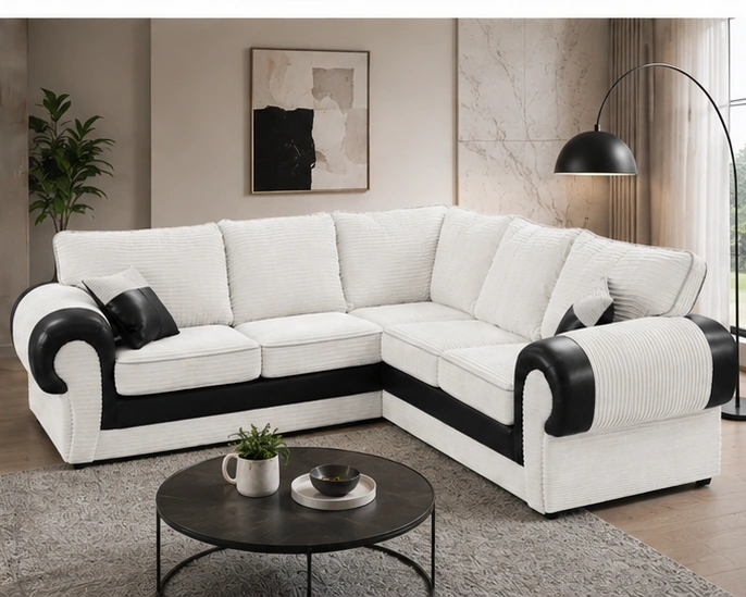 Tango Refined Five Seat Couch - Copy L Shaped Corner Sofa – Modern Luxury Living Room Furniture - Image 1