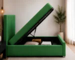 Bottle Green Ottoman King Bed – Sophisticated 5ft Upholstered Frame for Modern Bedrooms - Image 5