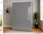 Elegant Grey 3 Door Wardrobe – Modern Bedroom Furniture– 3 Door Storage - Image 4