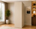 Cream Beige 4 Door Wardrobe – Contemporary Storage with Drawers - Image 3