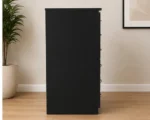 Matte Black Chest of 6 Drawers – Modern Furniture for Contemporary Homes - Image 3