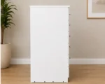Classic White Drawer Chest – Six Drawer Bedroom Storage Solution - Image 3