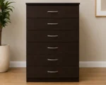 Chocolate Brown 6 Drawer Chest – Sophisticated Bedroom Furniture