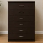 Chocolate Brown 6 Drawer Chest – Sophisticated Bedroom Furniture