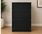 Matte Black Chest of 6 Drawers – Modern Furniture for Contemporary Homes - Image 4