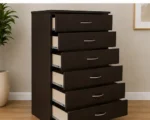 Chocolate Brown 6 Drawer Chest – Sophisticated Bedroom Furniture - Image 2