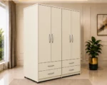 Classic 4 Door 4 Drawer Wardrobe – Elegant Bedroom Furniture with Ample Clothes Storage Space - Image 5