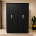 Large 4 Door 4 Drawer Wardrobe – Premium Bedroom Clothes Storage Cabinet with Functional Design
