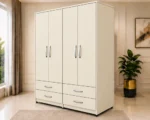 Classic 4 Door 4 Drawer Wardrobe – Elegant Bedroom Furniture with Ample Clothes Storage Space - Image 2