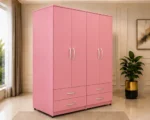 Modern 4 Door 4 Drawer Wardrobe – Spacious Bedroom Clothes Storage Cabinet with Elegant Design - Image 2