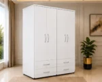 Premium 4 Door 4 Drawer Wardrobe – Stylish and Spacious Clothes Organizer for Modern Bedrooms - Image 2