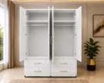 Premium 4 Door 4 Drawer Wardrobe – Stylish and Spacious Clothes Organizer for Modern Bedrooms - Image 3