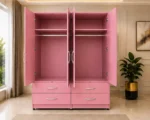 Modern 4 Door 4 Drawer Wardrobe – Spacious Bedroom Clothes Storage Cabinet with Elegant Design - Image 3
