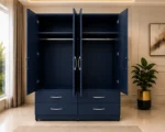 Luxury 4 Door 4 Drawer Wardrobe – Large Bedroom Storage Cabinet for Clothes, Accessories and Essentials - Image 4