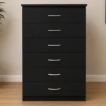 Matte Black Chest of 6 Drawers – Modern Furniture for Contemporary Homes